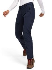 Maier Sports Zimowe spodnie softshellowe "Adakit" w kolorze granatowym rozmiar: 38. Niebieskie spodnie dresowe damskie Maier Sports, na zimę, bez wzorów. Za 366.28 zł.