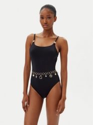 Guess Strój kąpielowy E5GJ26 KC692 Czarny. Czarne stroje jednoczęściowe Guess, z aplikacjami, z syntetyku. Za 339.99 zł.