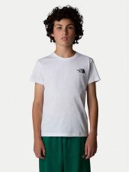 The North Face T-Shirt Redbox NF0A89VT Biały Regular Fit. Białe t-shirty i koszulki chłopięce The North Face, bez wzorów, z bawełny, bez kołnierzyka, bez ramiączek. Za 89.99 zł.