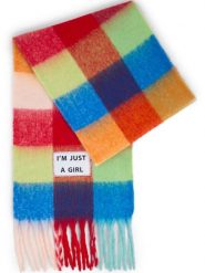 Verb To Do Damski tkany szalik Kobiety Sztuczne włókno czerwony|wielokolorowy w kratkę, ONE SIZE. Czerwone szaliki damskie Verb To Do, z aplikacjami, z wełny. Za 249.95 zł.