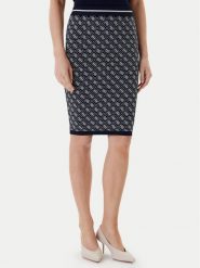 Guess Spódnica ołówkowa W4BD53 Z37K0 Granatowy Regular Fit. Niebieskie spódnice damskie Guess, xs, z aplikacjami, z syntetyku. Za 279.99 zł.