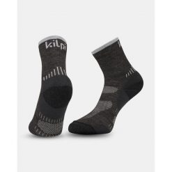 Uniseksowe skarpetki outdoorowe Kilpi MIRIN-U. Czarne skarpetki damskie Kilpi, bez wzorów. Za 101.89 zł.