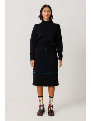 SKFK Spódnica "Alda" w kolorze czarnym rozmiar: 42. Czarne spódnice damskie SKFK, na co dzień, bez wzorów, z bawełny, midi. Za 187.99 zł.