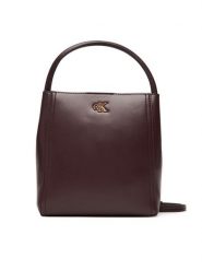 Calvin Klein Torebka Ck Bucket With Strap LV04F3174G Bordowy. Czerwone torebki klasyczne damskie Calvin Klein, ze skóry, bez dodatków. Za 539.99 zł.