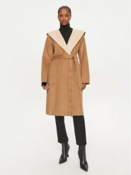 MICHAEL Michael Kors Płaszcz wełniany 77B6510M22 Beżowy Regular Fit. Brązowe płaszcze damskie MICHAEL Michael Kors, na zimę, m, bez wzorów, z syntetyku, bez kaptura. Za 2,149.00 zł.