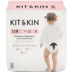 Kit & Kin, Pieluszki Jednorazowe 6 Junior (15 kg+), Piesek/Pingwinek, 24 szt. Pieluchy Kit & Kin Ltd. Za 68.99 zł.