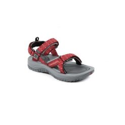 Sandały damskie Gobi 2.0 Tribal Red - outdoor - Czerwone. Czerwone sandały damskie SOURCE, bez wzorów, z gumy, bez obcasa, bez zapięcia. Za 459.30 zł.