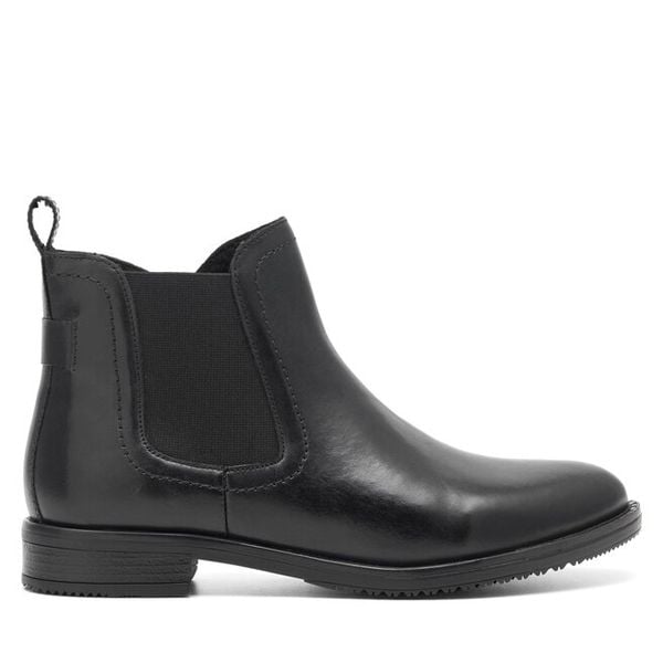 Botki Lasocki. Czarne botki damskie Lasocki, bez obcasa, na płaskiej podeszwie, bez zapięcia. Za 249.99 zł.