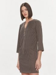 Liu Jo Sukienka codzienna MF3413 J4050 Czarny Regular Fit. Czarne sukienki damskie Liu Jo, bez wzorów, z syntetyku, bez ramiączek. Za 379.99 zł.