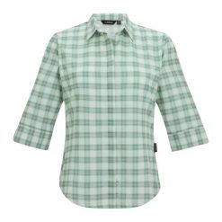 Bluzka damska z długim rękawem Regatta Keralin. Zielone bluzki damskie Regatta, bez wzorów, eleganckie, bez kołnierzyka, bez ramiączek. Za 229.99 zł.