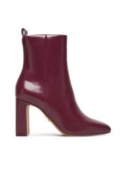 Steve Madden Botki Adelisa SM11002626 Bordowy. Czerwone botki damskie Steve Madden, ze skóry, bez obcasa, na słupku, bez zapięcia. Za 509.99 zł.