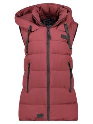 Geographical Norway Kamizelka pikowana "Dolbar" w kolorze bordowym rozmiar: M. Czerwone kamizelki damskie Geographical Norway, m, bez wzorów, bez kaptura. Za 201.08 zł.