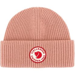 Czapka zimowa Fjallraven 1960 Logo Hat - dusty rose. Czerwone czapki damskie Fjällräven, na zimę, bez wzorów, z dzianiny. Za 314.25 zł.