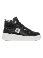 Patrizia Pepe Skórzane sneakersy w kolorze czarnym rozmiar: 38. Czarne obuwie sportowe damskie Patrizia Pepe, za kostkę, bez zapięcia. Za 431.47 zł.