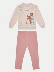 OVS Komplet bluza i legginsy 2130788 Różowy Regular Fit. Czerwone bluzy dziewczęce OVS, bez wzorów, z bawełny, bez ramiączek, bez kaptura. Za 89.99 zł.