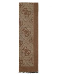 Guess Szal w kolorze jasnobrązowym - 180 x 53 cm rozmiar: onesize. Brązowe szaliki damskie Guess, z aplikacjami, z materiału. Za 265.39 zł.
