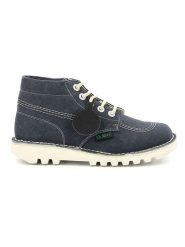 Kickers Botki "Kick hi" w kolorze granatowo-kremowym rozmiar: 40. Brązowe botki damskie Kickers, bez obcasa, bez zapięcia. Za 298.67 zł.