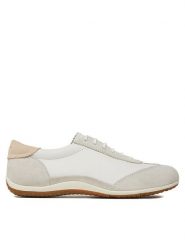 Geox Sneakersy D Vega D3509A 022Y3 C0818 Biały. Białe obuwie sportowe damskie Geox, ze skóry, bez zapięcia. Za 399.99 zł.