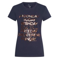 Koszulka damska Imperial Riding Ride Day. Niebieskie koszulki sportowe damskie IMPERIAL RIDING, bez wzorów, bez ramiączek. Za 231.50 zł.