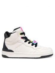 Geox Sneakersy J Washiba Girl J66HXI 000BC C0404 M Biały. Białe buty sportowe dziewczęce Geox, ze skóry, bez zapięcia. Za 299.99 zł.