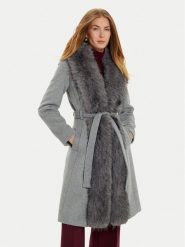 Marciano Guess Płaszcz wełniany 4BGL09 9957Z Szary Regular Fit. Szare płaszcze damskie Marciano Guess, na zimę, z aplikacjami, z syntetyku, bez kaptura. Za 1,989.00 zł.