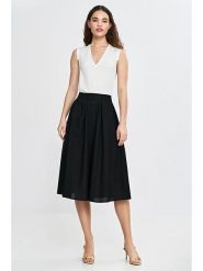 Nife Spódnica w kolorze czarnym rozmiar: 40. Czarne spódnice damskie Nife, bez wzorów, midi. Za 160.58 zł.