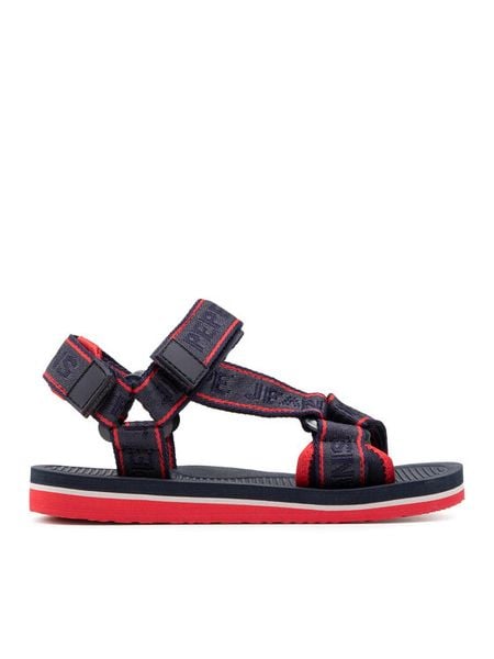 Pepe Jeans Sandały Pool Tape Boys PBS90043 Granatowy. Niebieskie sandały chłopięce Pepe Jeans, z jeansu, bez zapięcia. Za 89.99 zł.