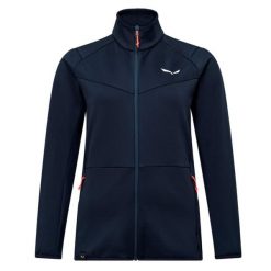 Kurtka turystyczna damska z zamkiem Salewa Puez Cammino. Niebieskie kurtki damskie Salewa, l, bez wzorów, z materiału, bez kaptura. Za 399.99 zł.