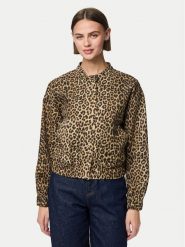 Pieces Kurtka bomber Salume 17156456 Brązowy Regular Fit. Brązowe kurtki damskie Pieces, m, bez wzorów, z syntetyku, bez kaptura. Za 199.99 zł.
