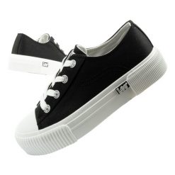 Buty sportowe trampki damskie Lee Isla. Czarne trampki damskie Lee, bez wzorów, z materiału, bez zapięcia. Za 139.00 zł.