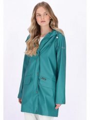 Schmuddelwedda Płaszcz przeciwdeszczowy w kolorze turkusowym rozmiar: M. Niebieskie płaszcze damskie Schmuddelwedda, m, bez wzorów, bez kaptura. Za 208.99 zł.