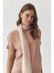 TATUUM Szal w kolorze kremowo-jasnoróżowym - 185 x 90 cm rozmiar: onesize. Brązowe szaliki damskie TATUUM, bez wzorów, z materiału. Za 52.99 zł.