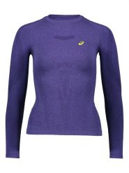 Asics Koszulka w kolorze fioletowym do biegania rozmiar: S. Różowe koszulki damskie Asics, s, bez wzorów, z materiału, bez kołnierzyka, bez ramiączek. Za 160.58 zł.