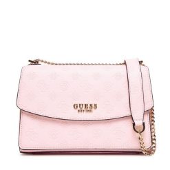 Torebka Guess. Czerwone listonoszki damskie Guess, z aplikacjami, bez dodatków. Za 399.99 zł.