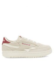 Reebok Sneakersy Club C 100033103 Beżowy. Brązowe obuwie sportowe damskie Reebok, ze skóry, bez zapięcia. Za 269.99 zł.