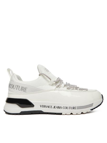 Versace Jeans Couture Sneakersy 79VA3SAB Biały. Białe obuwie sportowe damskie Versace Jeans Couture, z jeansu, bez zapięcia. Za 829.99 zł.