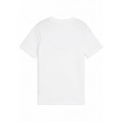 Młodzieżowa koszulka Essentials Camo PUMA White. Biała bluzki damskie Puma, l, bez wzorów, bez kołnierzyka, bez ramiączek. Za 89.00 zł.