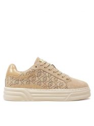 Liu Jo Sneakersy Cleo BF4035 PX195 Beżowy. Brązowe obuwie sportowe damskie Liu Jo, ze skóry, bez zapięcia. Za 379.99 zł.