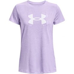 Koszulka damska Under Armour Tech Twist Graphic SSC. Fioletowe bluzki damskie Under Armour, m, bez wzorów, bez kołnierzyka, bez ramiączek. Za 99.90 zł.