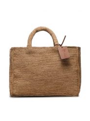 Manebi Torebka Sunset Bag Large V 2.2 AB Beżowy. Brązowe torebki klasyczne damskie Manebi, z tworzywa sztucznego, bez dodatków. Za 909.99 zł.