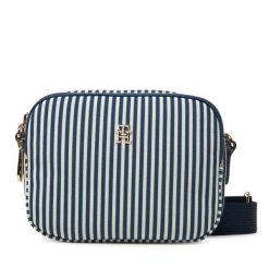 Torebka Tommy Hilfiger. Niebieskie listonoszki damskie Tommy Hilfiger, bez wzorów, bez dodatków. Za 249.99 zł.