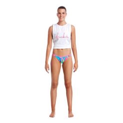 Damskie mini figi do kostiumu kąpielowego Funkita Impressionista brief. Niebieskie figi Funkita, bez wzorów. W wyprzedaży za 91.00 zł.