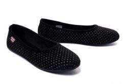 MANITU 340004-01 schwarz, kapcie damskie. Czarne kapcie damskie Manitu. Za 159.90 zł.