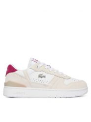 Lacoste Sneakersy T-Clip Set 51SFA0114 Beżowy. Brązowe obuwie sportowe damskie Lacoste, ze skóry, bez zapięcia. Za 629.99 zł.