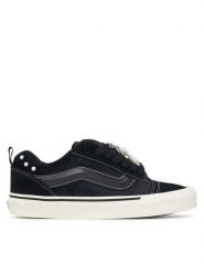 Vans Tenisówki Knu Skool VN000D6ZBLA1 Czarny. Czarne trampki damskie Vans, bez wzorów, ze skóry, bez zapięcia. Za 449.99 zł.