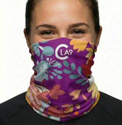 LEKKI KOMIN WIELOKOLOROWY UNISEX FLORA. Brązowe kominy damskie C-LAB, bez wzorów, z materiału. Za 104.50 zł.