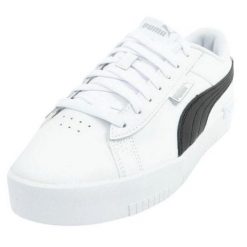 Trampki Damskie Skóra Sportowe Jada. Białe trampki damskie Puma, bez wzorów, ze skóry, bez zapięcia. Za 216.99 zł.
