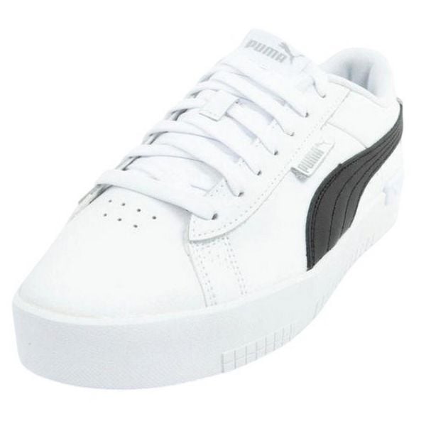 Trampki Damskie Skóra Sportowe Jada. Białe obuwie sportowe damskie Puma, bez wzorów, ze skóry, bez zapięcia. Za 255.99 zł.