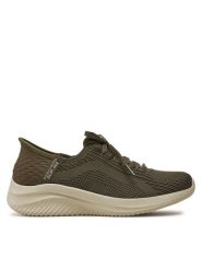 Skechers Sneakersy Ultra Flex 3.0-Brilliant Path 149710/OLV Khaki. Brązowe obuwie sportowe damskie Skechers, z materiału, bez zapięcia. Za 289.99 zł.