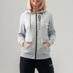 Bluza z kapturem damska Club Greta. Szare bluzy damskie Head, xl, bez wzorów, z bawełny, z kapturem. Za 298.05 zł.